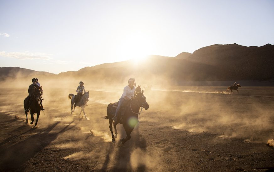 Horseback riding through Namibia’s badlands
