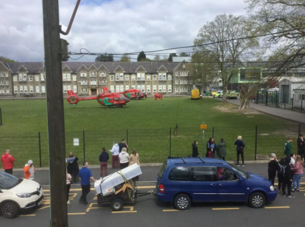 “That girl’s got stabbed” Frightened pupils scream as multiple stabbings unfolds at UK school