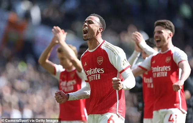 Tottenham’s stadium DJ blasts music to drown out Arsenal’s wild celebrations aftervtheir thrilling north London derby win – and the song was a jab at the Gunners’ Champions League exit!