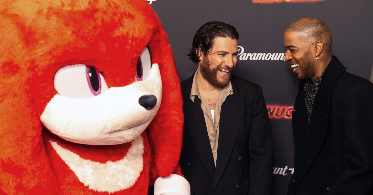 Knuckles looked stressed out at Idris Elba’s Knuckles premiere
