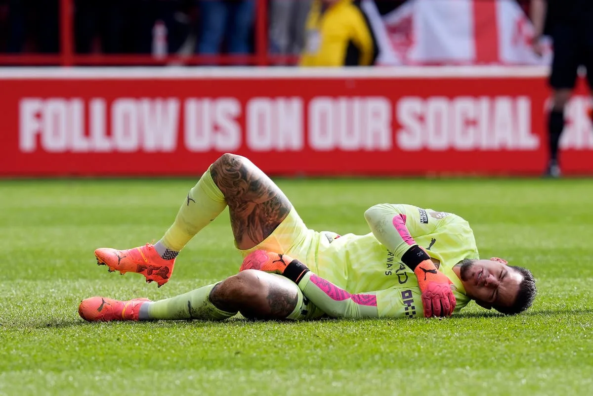 Ederson injury leaves Man City fearing goalkeeper could miss Premier League and FA Cup double chase